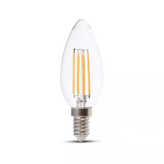 Żarówka LED V-TAC 6W Filament E14 Świeczka VT-2327 4000K 800lm