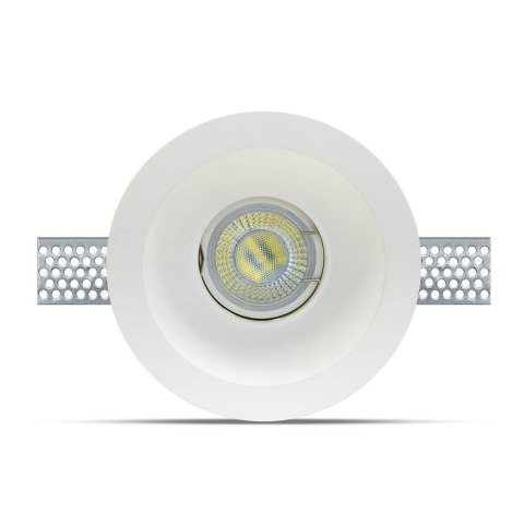 Oczko V-TAC GIPS GU10 Wpuszczane Okrągłe fi.120 Białe VT-776RD