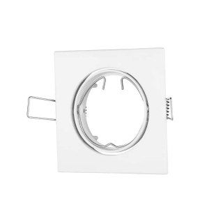 Oczko V-TAC GU10 Kwadrat Ruchome Białe VT-779-WH-SQ