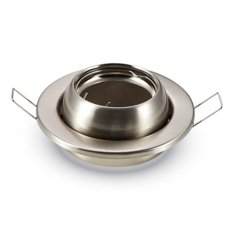 Oczko V-TAC GU10 Okrągłe Regulowany Kąt Satyna VT-780-SN