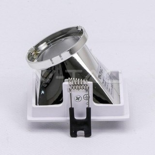 Oczko V-TAC GU10 Wpuszczane Białe/Chrom Kwadrat VT-875-WC 3 Lata Gwarancji