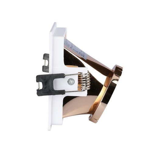 Oczko V-TAC GU10 Wpuszczane Białe/Różowy Złoty Kwadrat VT-875-WR 3 Lata Gwarancji