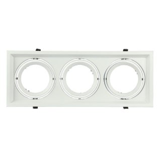 Oprawa Sufitowa Wpuszczana 3xAR111 G53 Biała V-TAC VT-7223