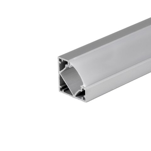 Profil Aluminiowy V-TAC 2mb Anodowany, Klosz Mleczny, Kątowy VT-8114