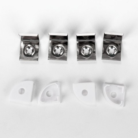 Profil Aluminiowy V-TAC 2mb Biały, Klosz Mleczny, Kątowy VT-8109-W 5 Lat Gwarancji