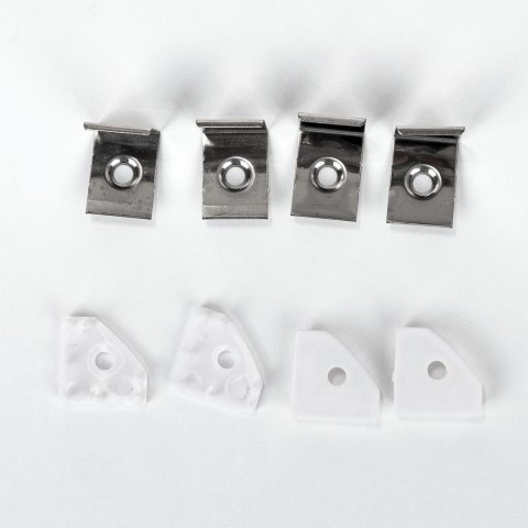 Profil Aluminiowy V-TAC 2mb Biały, Klosz Mleczny, Kątowy VT-8114W 5 Lat Gwarancji