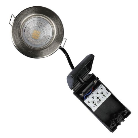 Oczko LED V-TAC SAMSUNG CHIP 5W Hermetyczne IP65 Ściemnialne Satyna VT-885 4000K 500lm 5 Lat Gwarancji