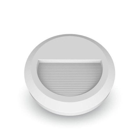 Oprawa Schodowa 2W LED V-TAC Biała Okrągła 230V IP65 VT-1142 4000K 60lm