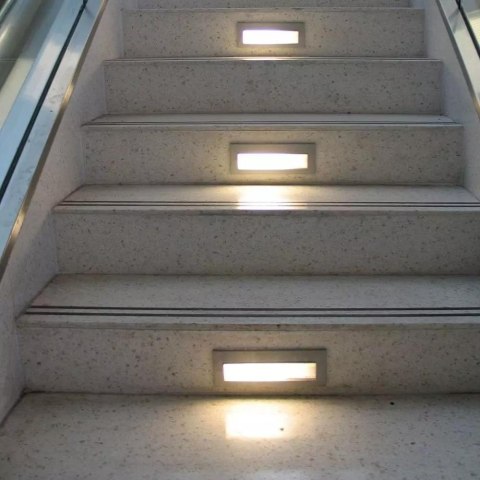 Oprawa Schodowa 6W LED V-TAC Wpuszczana Szary Prostokąt 230V VT-856 4000K 240lm