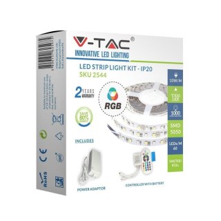 Taśma LED V-TAC Zestaw SMD5050 60 IP20 BS VT-5050 RGB 1000lm