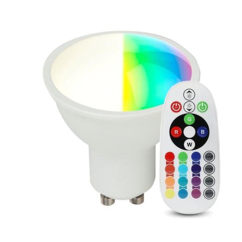 Żarówka LED V-TAC 3.5W GU10 Pilot VT-2244 4000K+RGB 300lm