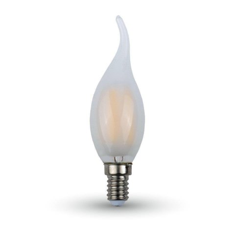 Żarówka LED V-TAC 4W Filament E14 Mrożona Świeczka Płomyk VT-1937 6400K 400lm