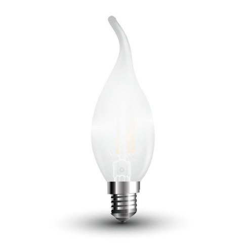 Żarówka LED V-TAC 4W Filament E14 Mrożona Świeczka Płomyk VT-1937 6400K 400lm