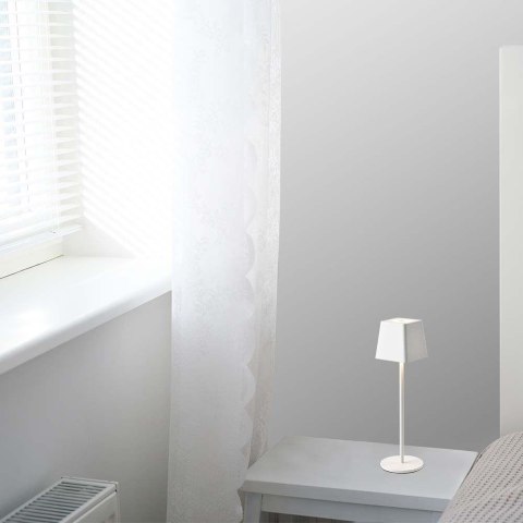 Lampka Biurkowa Nocna V-TAC 2W LED Ładowanie Ściemnianie IP54 Biała VT-7563 3000K 200lm