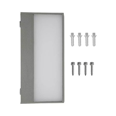 Oprawa Ścienna V-TAC 9W LED Góra Dół Szara IP65 VT-8056 3000K 850lm
