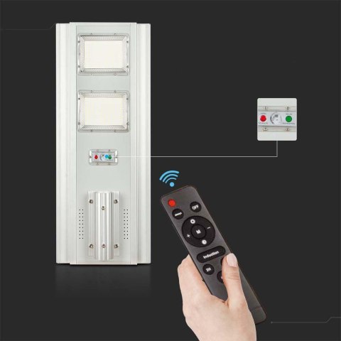 LampaOprawa Uliczna LED Solarna V-TAC 33W Czujnik ruchu, Pilot VT-20201 6500K 2300lm
