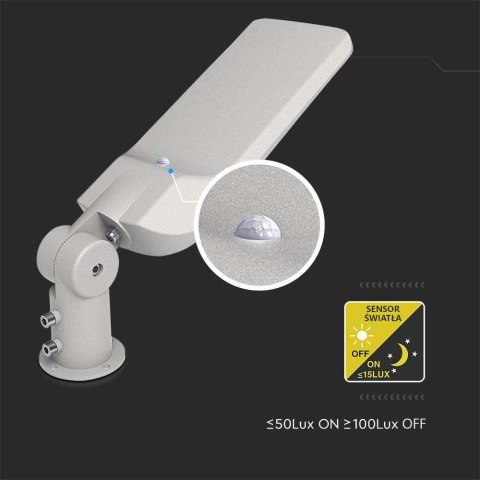 Lampa Oprawa Uliczna LED V-TAC SAMSUNG CHIP z regulacją i czujnikiem światła 100W 120Lm/W VT-139ST-S 4000K 11000lm 5 Lat Gwarancji