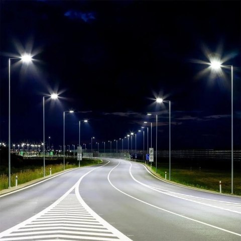 Oprawa Uliczna LED V-TAC SAMSUNG CHIP z regulacją i czujnikiem światła 30W 120Lm/W VT-39ST-S 6500K 3000lm 5 Lat Gwarancji