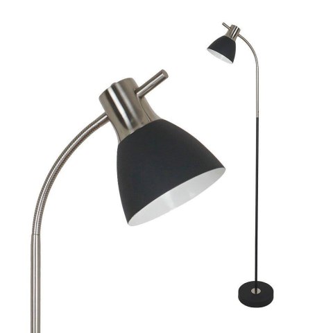 Lampa Podłogowa V-TAC E27 60W Czarny + Satyna VT-7600-B