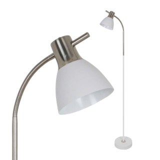 Lampa Podłogowa V-TAC E27 60W Piaskowany Biały + Satyna VT-7600-W