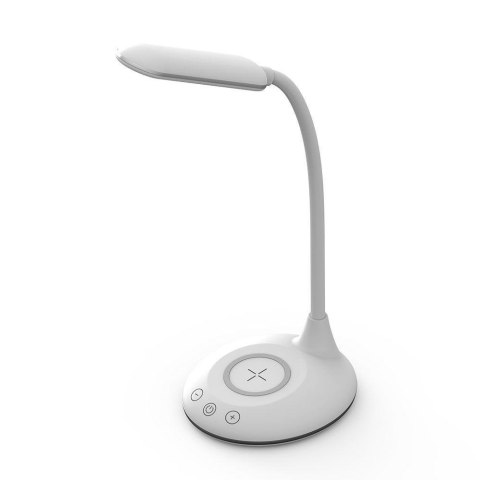 Lampka Biurkowa V-TAC 4W 3w1 Indukcja Zmiana Barwy Biała VT-7705 3000K-6500K 405lm