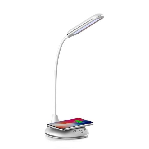 Lampka Biurkowa V-TAC 4W 3w1 Indukcja Zmiana Barwy Biała VT-7705 3000K-6500K 405lm