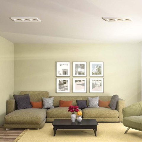 Oprawa Gipsowa V-TAC 3xGU10 Sufitowa Biała 280x100 VT-11003 3 Lata Gwarancji