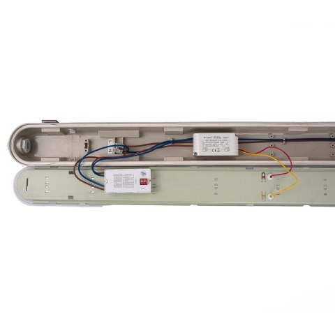 Oprawa Hermetyczna LED V-TAC SAMSUNG CHIP 36W 120cm 120Lm/W ML SS Clip Czujnik Ruchu VT-120136S 6500K 4320lm 3 Lata Gwarancji