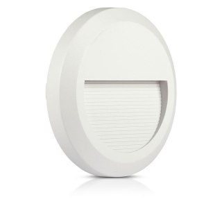 Oprawa Schodowa 2W LED V-TAC Biała Okrągła 230V IP65 VT-1142 3000K 80lm