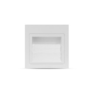Oprawa Schodowa LED V-TAC 3W LED Kwadrat Biała 230V VT-1143 4000K 200lm