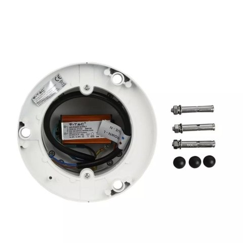Słupek Ogrodowy V-TAC 10W LED IP65 Biały 25cm VT-830-W 6400K 1000lm