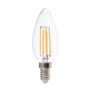 Żarówka LED V-TAC 6W Filament E14 Świeczka 130Lm/W VT-2327 6400K 800lm