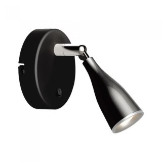 Kinkiet V-TAC 4,5W LED Czarny z włącznikiem VT-806 3000K 420lm 3 Lata Gwarancji