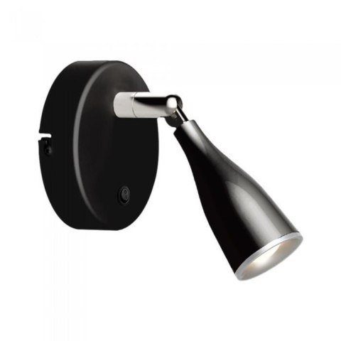 Kinkiet V-TAC 4,5W LED Czarny z włącznikiem VT-806 3000K 420lm 3 Lata Gwarancji
