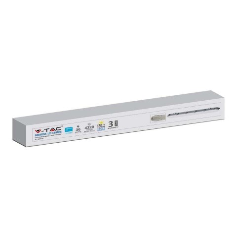 Lampa Oprawa Hermetyczna LED V-TAC SAMSUNG CHIP M-SERIES 36W 120cm 120Lm/W ML VT-120036 4000K 4320lm 3 Lata Gwarancji