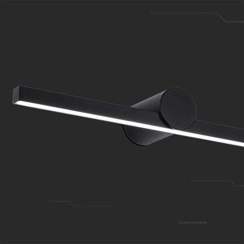 Oprawa Kinkiet Ścienny V-TAC 10W LED Czarny IP65 Lustro Obraz Łazienka VT-7022-B 4000K 1530lm