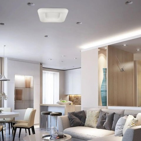 Oprawa LED V-TAC 25W Oprawa Sufitowa Kwadrat Zmiana Barwy 30x30cm Ściemnianie Biały VT-7309 2700K-6400K 2500lm 3 Lata Gwarancji