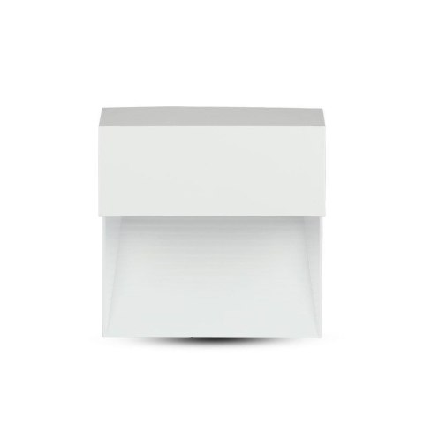 Oprawa Ścienna Elewacyjna 3W LED V-TAC Biała Kwadrat 230V IP65 VT-1172 4000K 70lm
