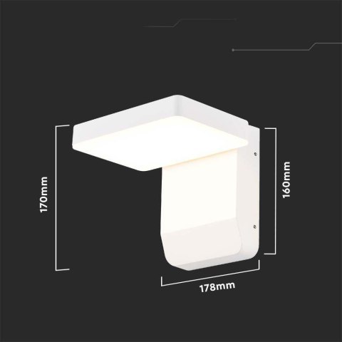 Projektor Oprawa Elewacyjna V-TAC 17W LED Biała IP65 VT-11020 4000K 2580lm