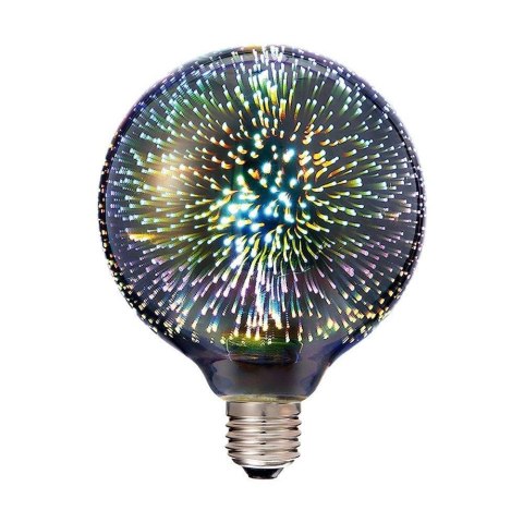 Żarówka LED V-TAC 3W E27 Filament Gwiazdy 3D Kula Glob G125 VT-2233 3000K 40lm