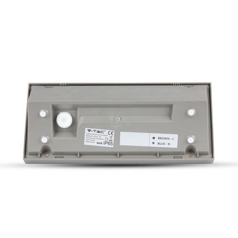 Oprawa Ścienna V-TAC 12W LED Ukośna Szara IP65 VT-8054-N 6400K 1250lm