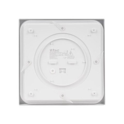 Plafon V-TAC 24W LED Kwadrat IP44 30x30cm Biały VT-8624W-SQ 3000K 2400lm