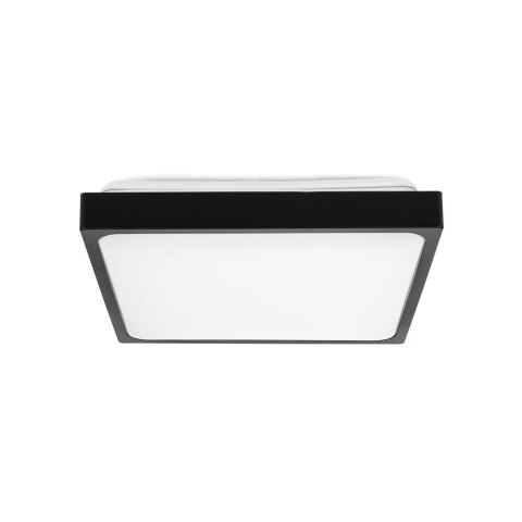 Plafon V-TAC 24W LED Kwadrat IP44 Czujnik Ruchu Mikrofalowy 30x30cm Czarny VT-8624SB-SQ 4000K 2400lm