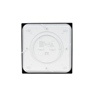 Plafon V-TAC 30W LED Kwadrat IP44 42x42cm Czarny VT-8630B-SQ 4000K 3000lm