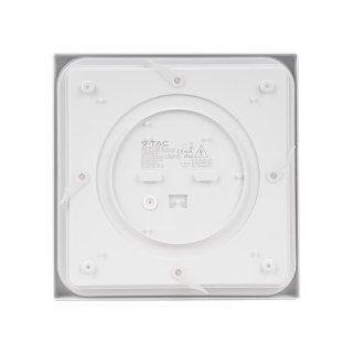 Plafon V-TAC 30W LED Kwadrat IP44 Czujnik Ruchu Mikrofalowy 42x42cm Biały VT-8630SW-SQ 4000K 3000lm