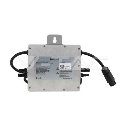 Mikrofalownik Mikroinwerter Solarny Jednofazowy V-TAC 600W 230VAC 10 Lat Gwarancji