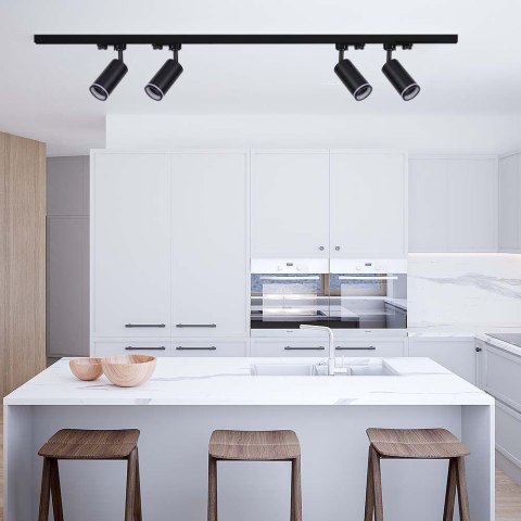 Lampa Oprawa GU10 V-TAC Szynosystem 3F Czarna VT-11016-B