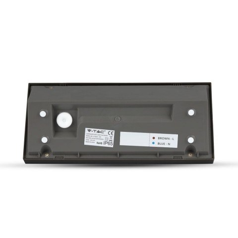 Lampa Kinkiet Oprawa Ścienna V-TAC 12W LED Ukośna Czarna IP65 VT-8054 4000K 1250lm