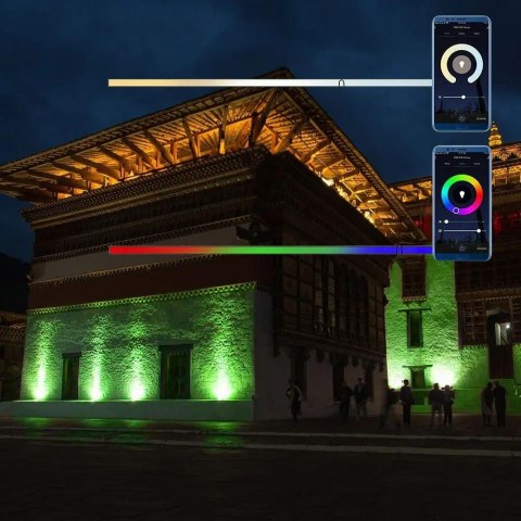 Projektor LED WiFi V-TAC 20W Czarny Z MUFĄ SMART Amazon Alexa Google Home VT-5182 RGB+3000K-6500K 1500lm