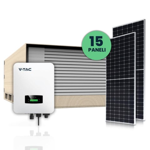Zestaw Fotowoltaiczny V-TAC 6kW Panele SLIM 11551 Falownik 11514